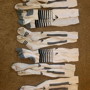 White Adidas Dry-fit Socks